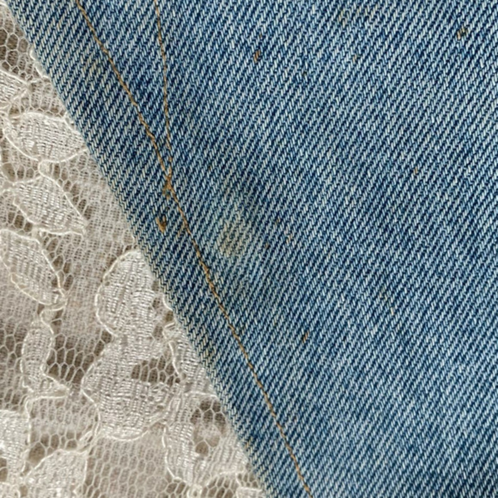 Vintage Denim Floral Painting‎ Vest - Picture 9 of 11